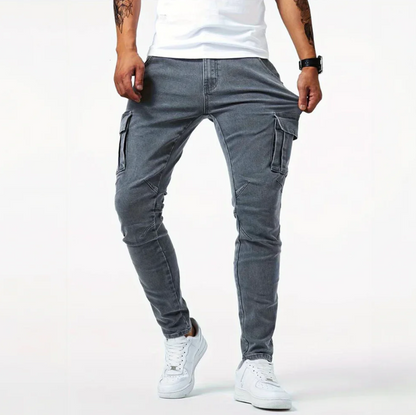 Herren Jeans Skinny Cargo Stretch Modern