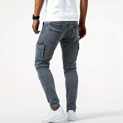 Herren Jeans Skinny Cargo Stretch Modern