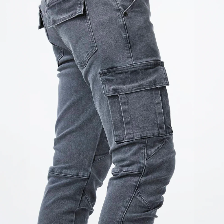Herren Jeans Skinny Cargo Stretch Modern