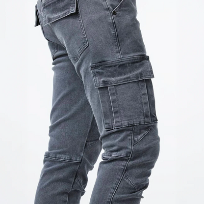 Herren Jeans Skinny Cargo Stretch Modern