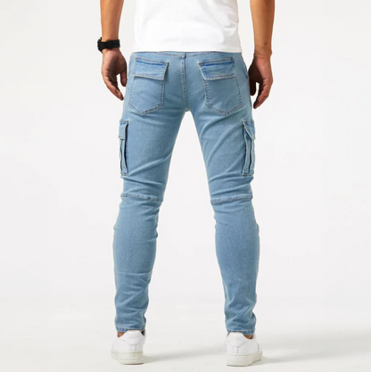 Herren Jeans Skinny Cargo Stretch Modern