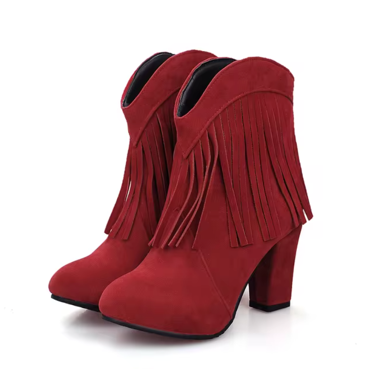 Stilvolle, orthopädische Damenboots im Boho-Stil