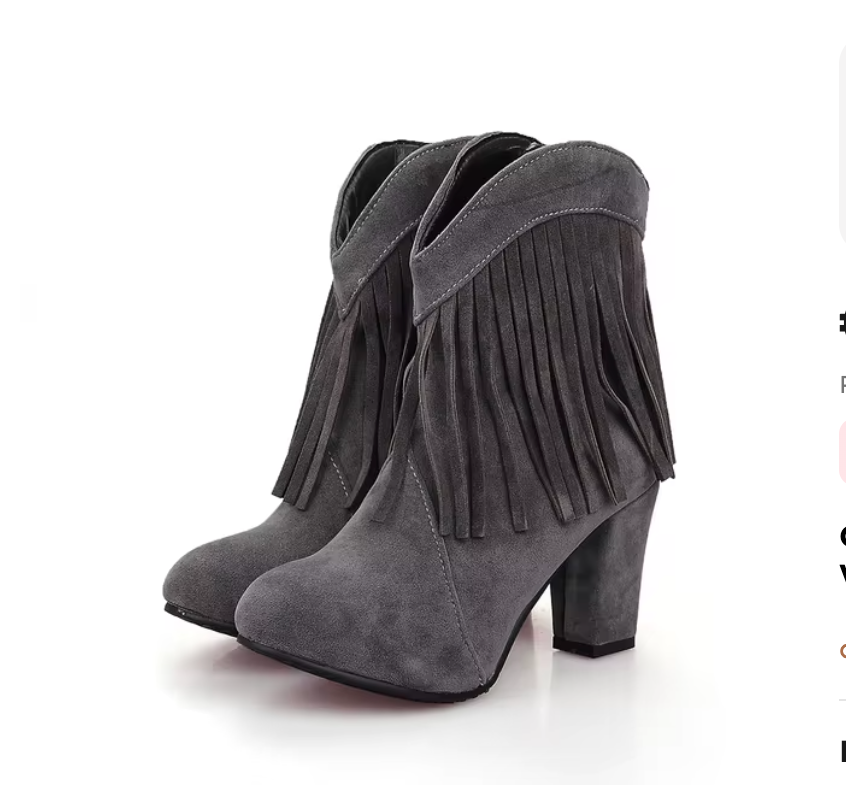 Stilvolle, orthopädische Damenboots im Boho-Stil