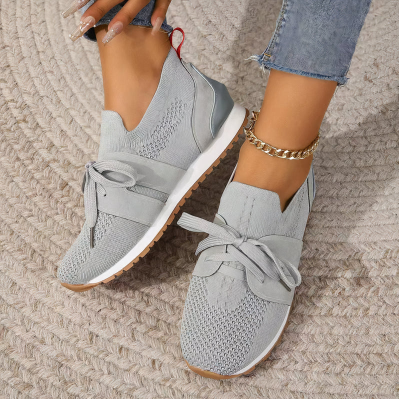 Damen Sneaker Leicht Atmungsaktiv Komfort Mesh