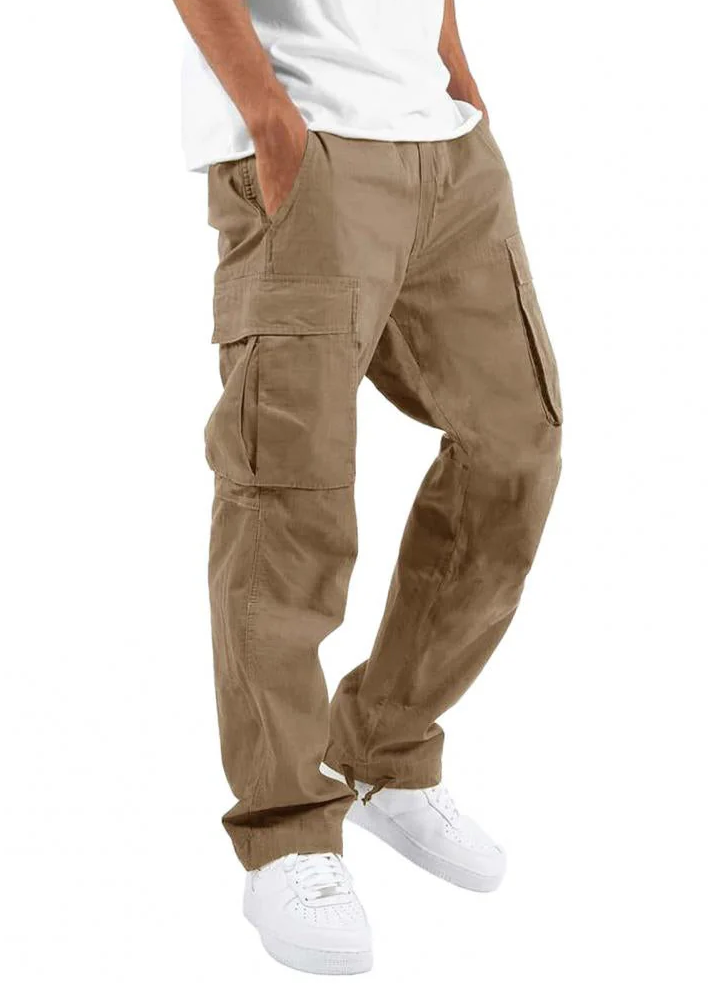 Herren Cargo-Hose Bequem Freizeit Hose
