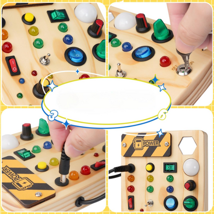 Montessori-Board LED Licht Effekte Lernspielzeug