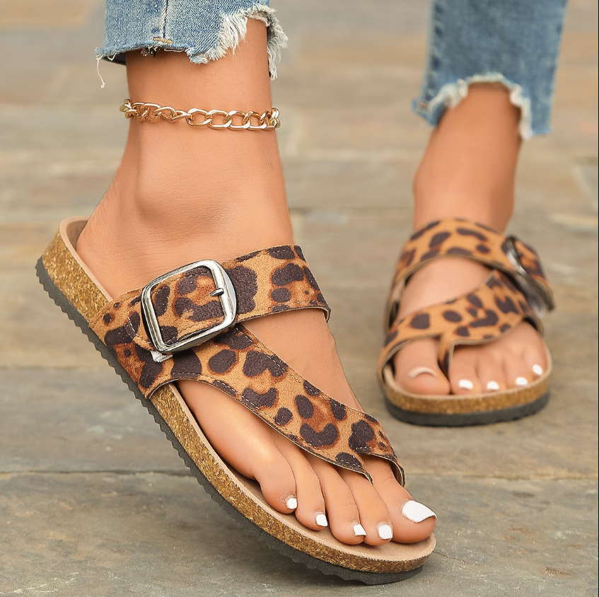 Sandale Rom Stil Flip Flops Große Größen Flacher Absatz
