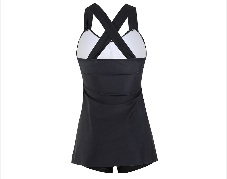 Elegantes Badeanzugkleid Frauen BadeshortsSexy