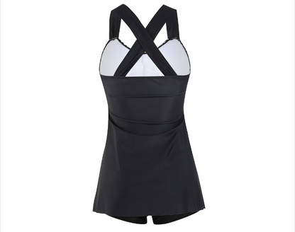 Elegantes Badeanzugkleid Frauen BadeshortsSexy