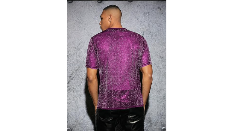 Männer T-Shirt Semi Rundhals Sexy Modern