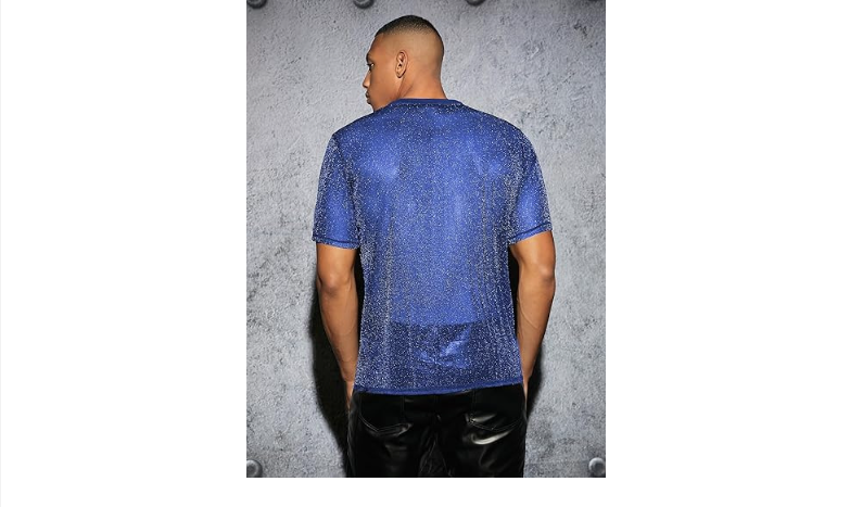 Männer T-Shirt Semi Rundhals Sexy Modern