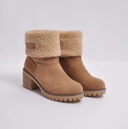 Warme Winterstiefel Wildleder Damen Stiefel Schnee
