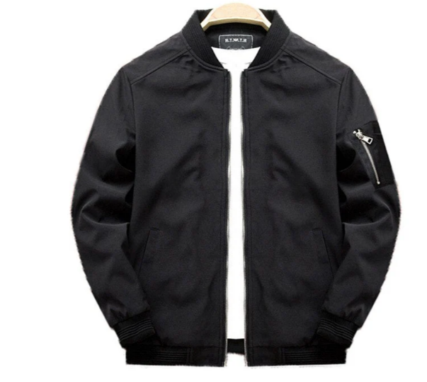 Herren Übergangsjacke Reißverschluss Armel Modern