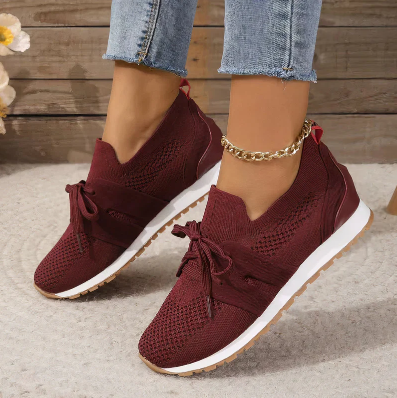 Damen Sneaker Leicht Atmungsaktiv Komfort Mesh