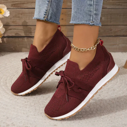 Damen Sneaker Leicht Atmungsaktiv Komfort Mesh