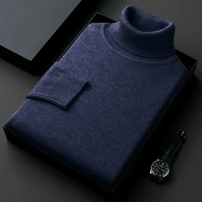 Wärmer Rollkragenpullover für Herren