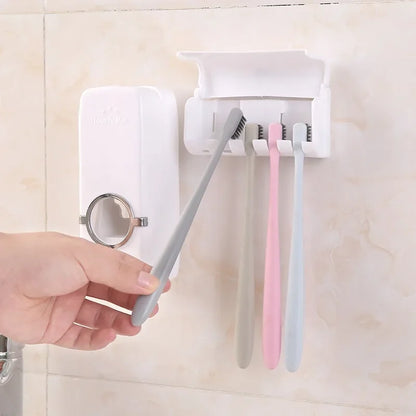 Zahnpasta Ausdrücker Automatisch mit Zahnbürstenhalter