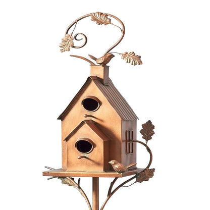 Vogelhaus Gartenstecker Metall Dekorativ Tierfreundlich