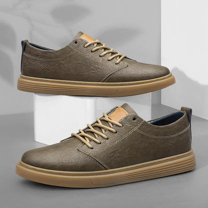 Herren Leder Sneaker Echtleder Sportschuhe