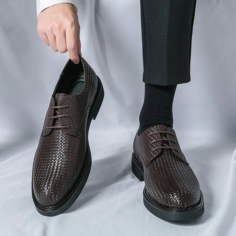 Herren Lederschuhe Oxfords Schwarz Elegannt