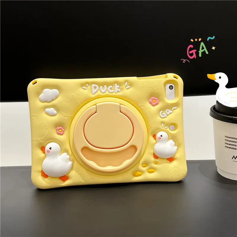 iPad Hülle Kinder Cartoon Flexibel Schutzhülle Stand