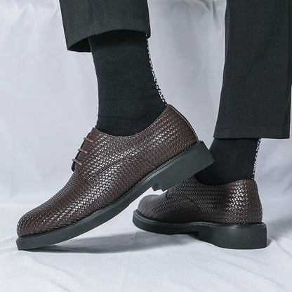 Herren Lederschuhe Oxfords Schwarz Elegannt