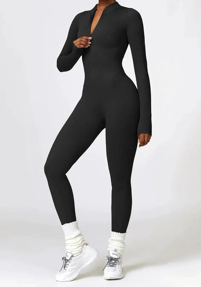 Aktiver Jumpsuit Stretch Damen Sportanzug