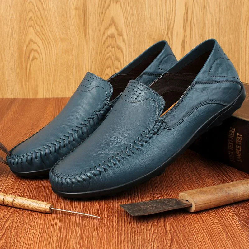 Elegante Herren Loafer Italienisches Leder Schwarz - BerlinGlamour