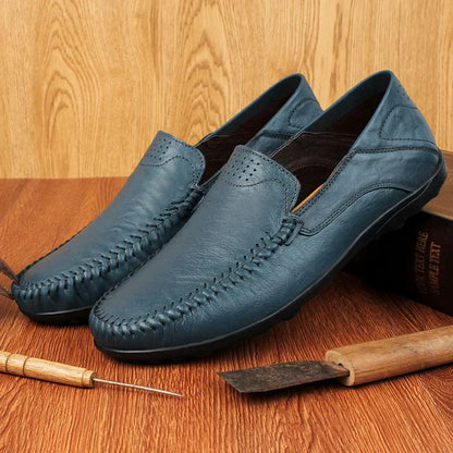 Elegante Herren Loafer Italienisches Leder Schwarz - BerlinGlamour