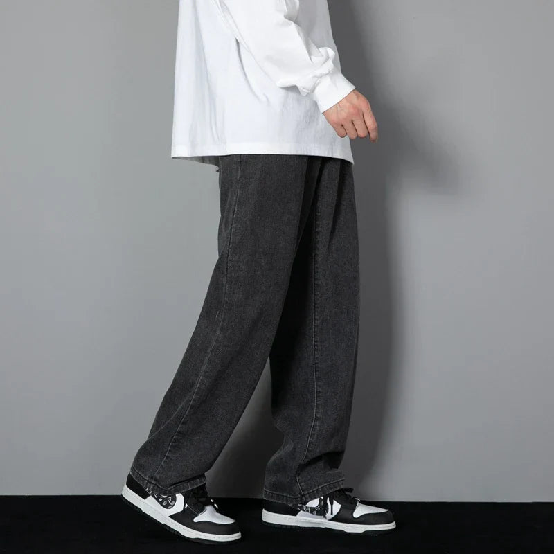 Herren Jeans Weit Bein Relaxed Fit