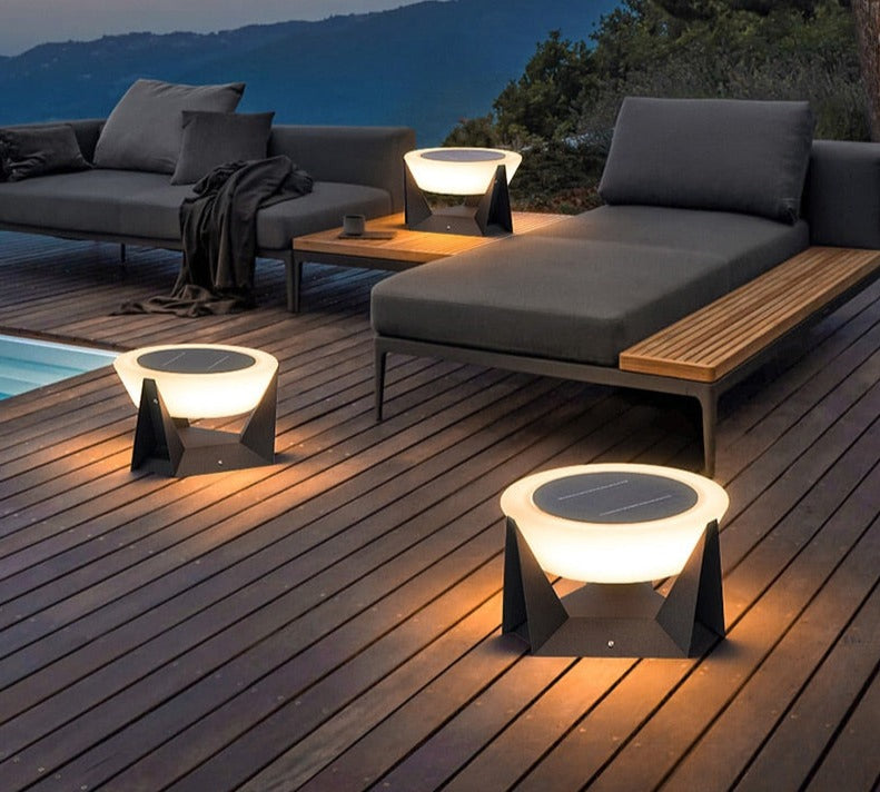 Solar LED Außenlampe Geometrisch Energiereich