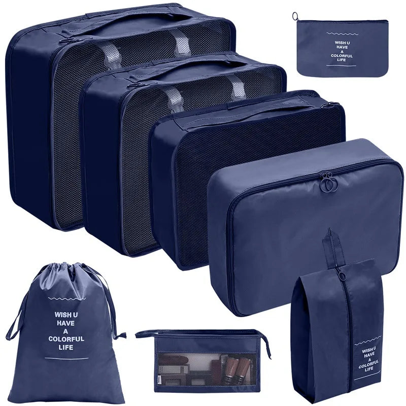 Reise-Organizer Set 7-10-teilig Faltbar Koffer-Boxen