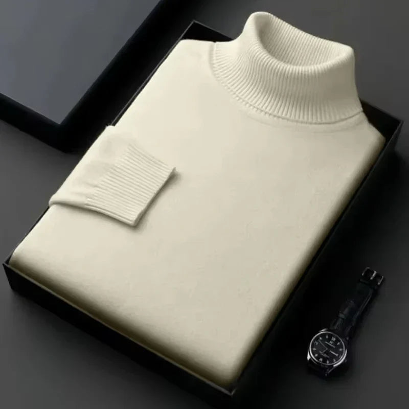 Wärmer Rollkragenpullover für Herren
