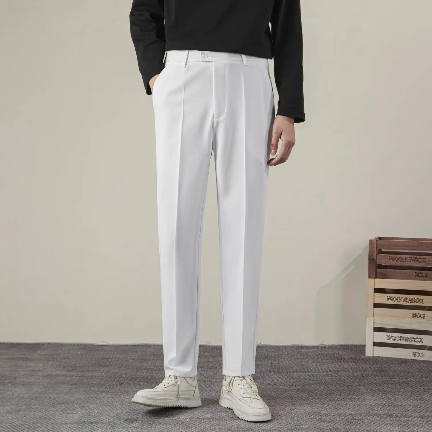 Herrenhosen Bürohosen Formal Elegant Slimfit - BerlinGlamour