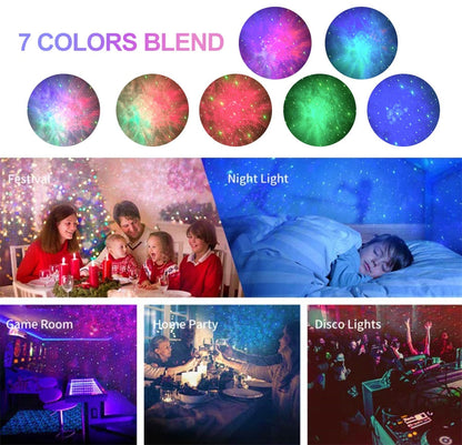 Sternenprojektor Galaxy Glow Rotierend Farbig