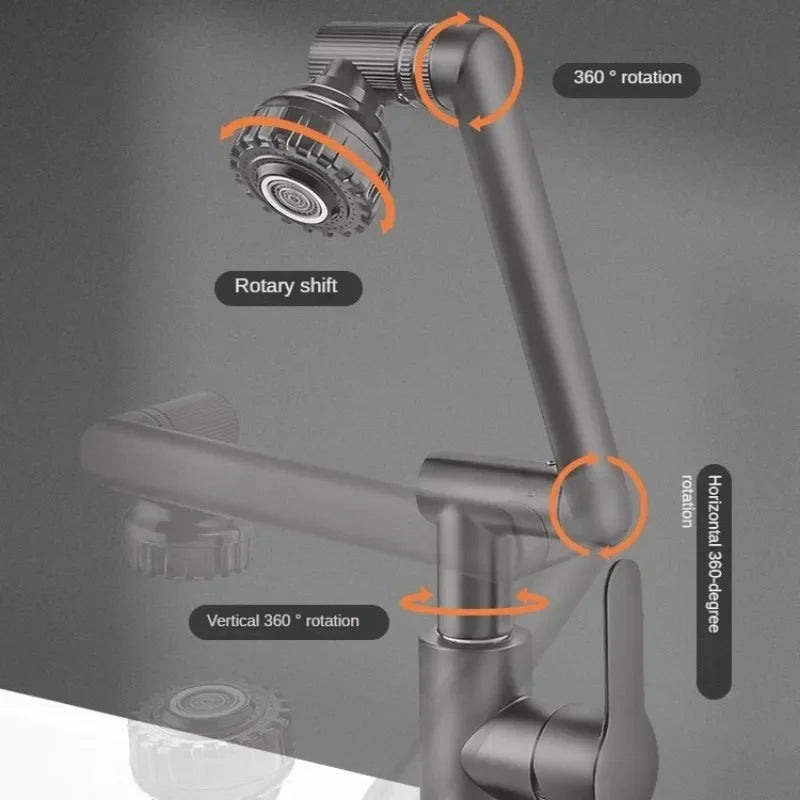 Wasserhahn Drehbar Edelstahl Spritzwassergeschützt Mechanisch