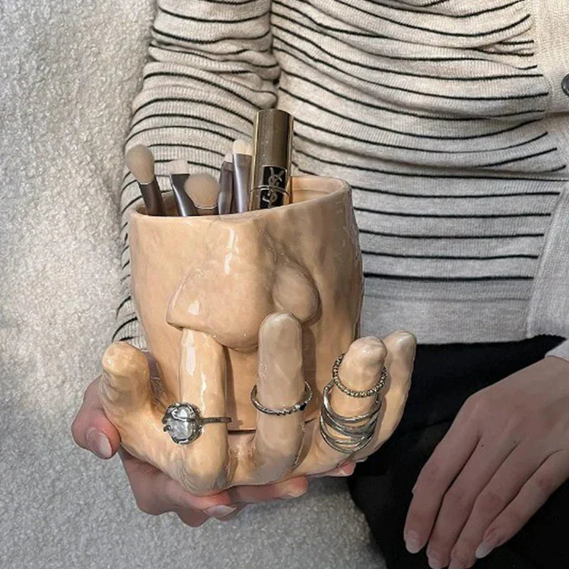 Einzigartiger Kaffeebecher Handbemalt Kunstkeramik