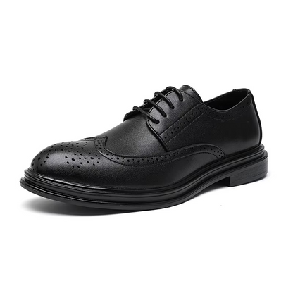 Herrenschuhe Flügelspitze Klassisch Schwarze Business Schuhe