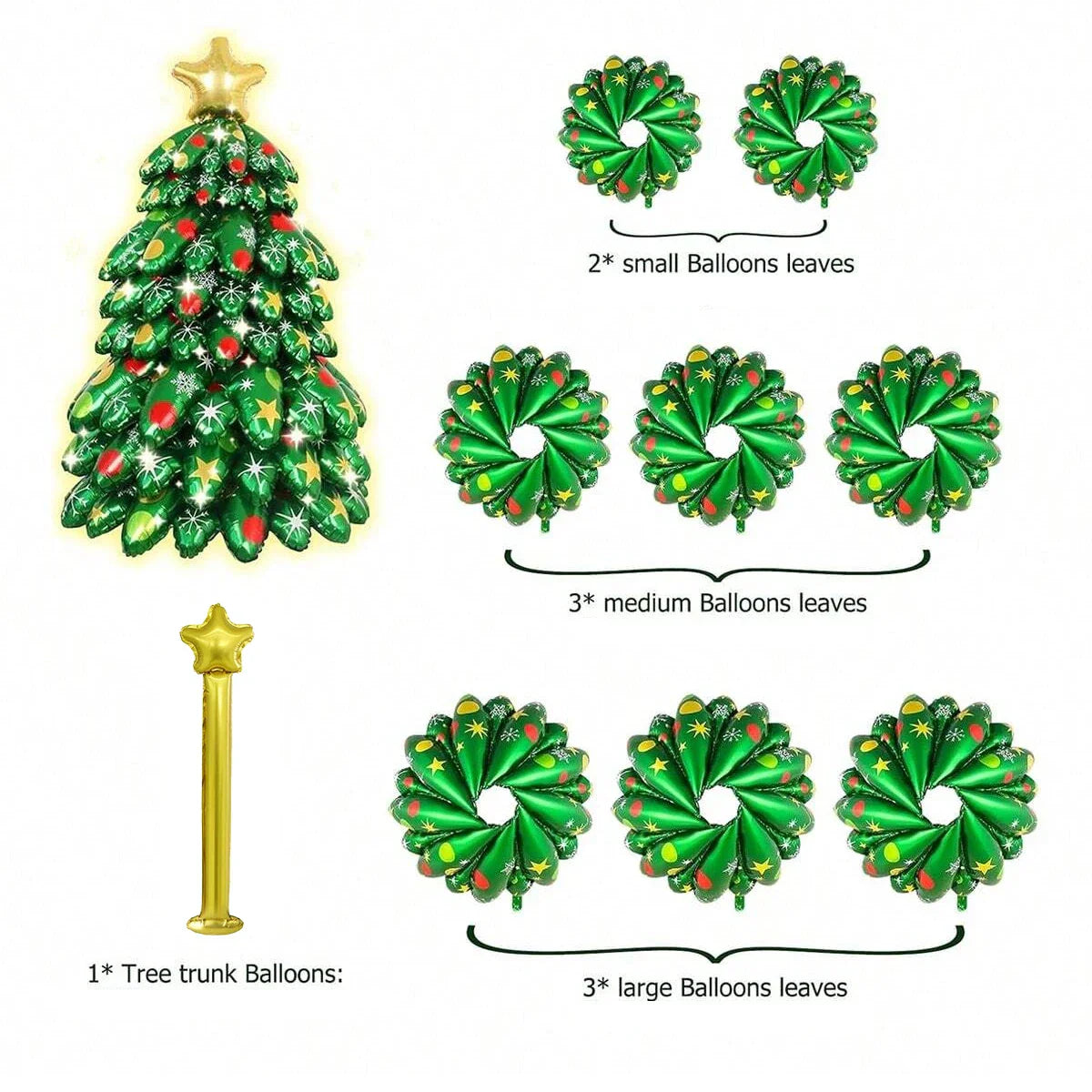 Weihnachtsbaum Aufblasbar Magisch Nordlicht Dekoration