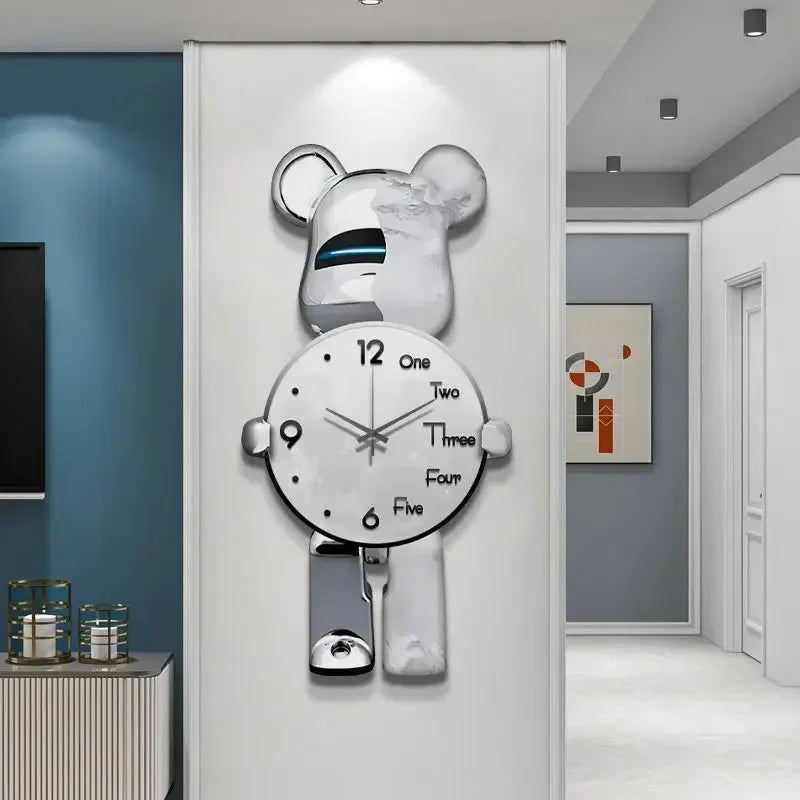 LED Wanduhr Sternenlicht Modern Leuchtend