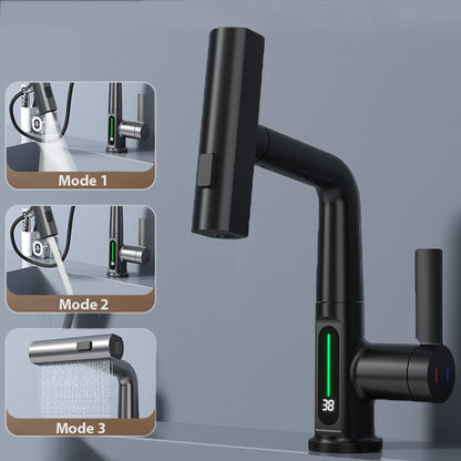 Edler Wasserhahn mit Temperaturanzeige Modern