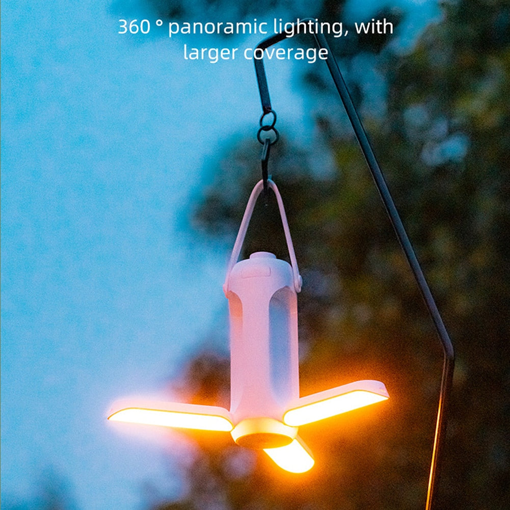 Faltbare LED Campinglampe Wasserdicht Portabel
