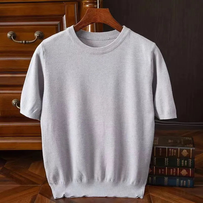 Elegantes Herren T-Shirt Kurzarm Modern