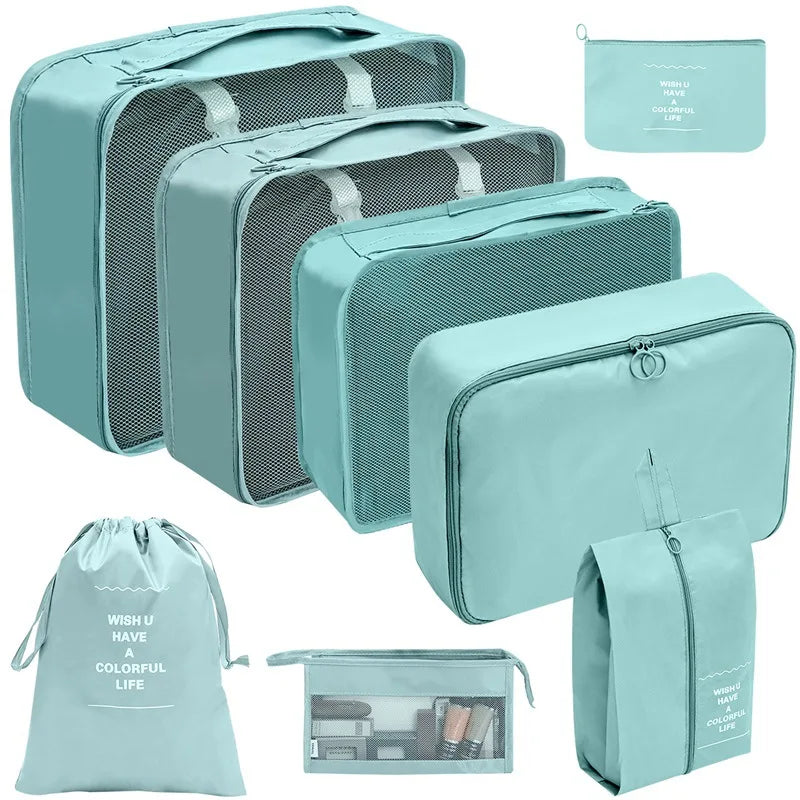 Reise-Organizer Set 7-10-teilig Faltbar Koffer-Boxen