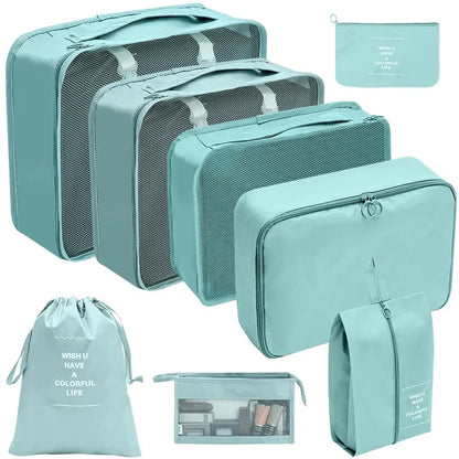 Reise-Organizer Set 7-10-teilig Faltbar Koffer-Boxen