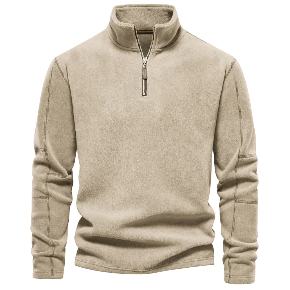 Fleece Rollkragenpullover Warm Modern