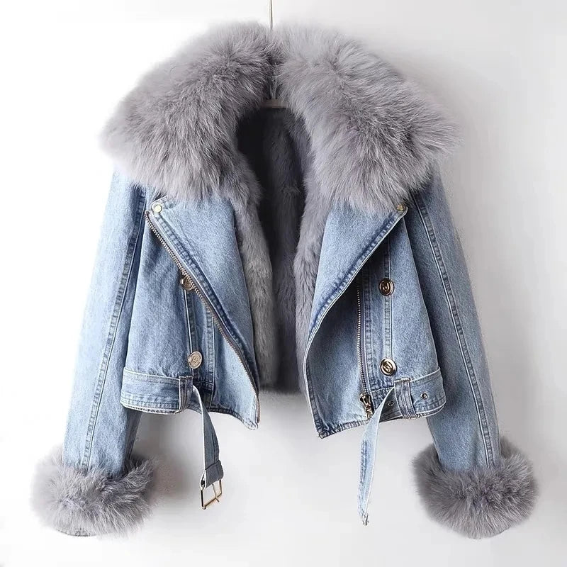 Denimjacke Frauen Trendy Modern Berlin