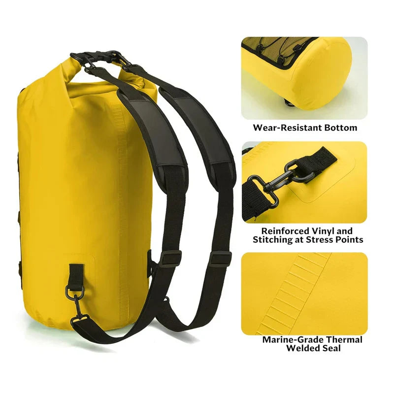 Wasserdichte Drybag 10/20/30L Rolltop Für Kajak Strand Trekking