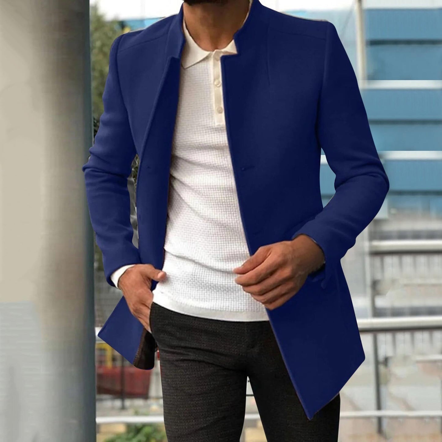 Herren Mantel Herbst Winter Warm Elegant - BerlinGlamour