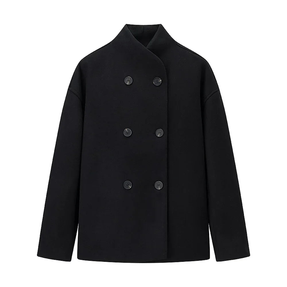 Oversized Damenjacke Doppelreihige Modern - BerlinGlamour